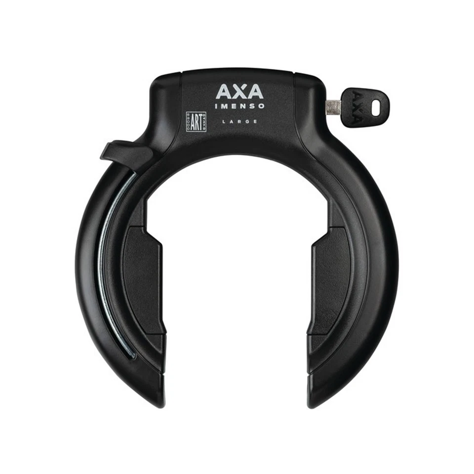 AXA Rad Rahmenschloss Imenso XLarge 92mm Schlüssel Nicht Abziehbar Schwarz ART 2 - Bild 1 von 1