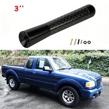 3" Short Carbon Antenna Aerial AM /FM Radio Roof Mast Kit For Ford Ranger XL,XLT
