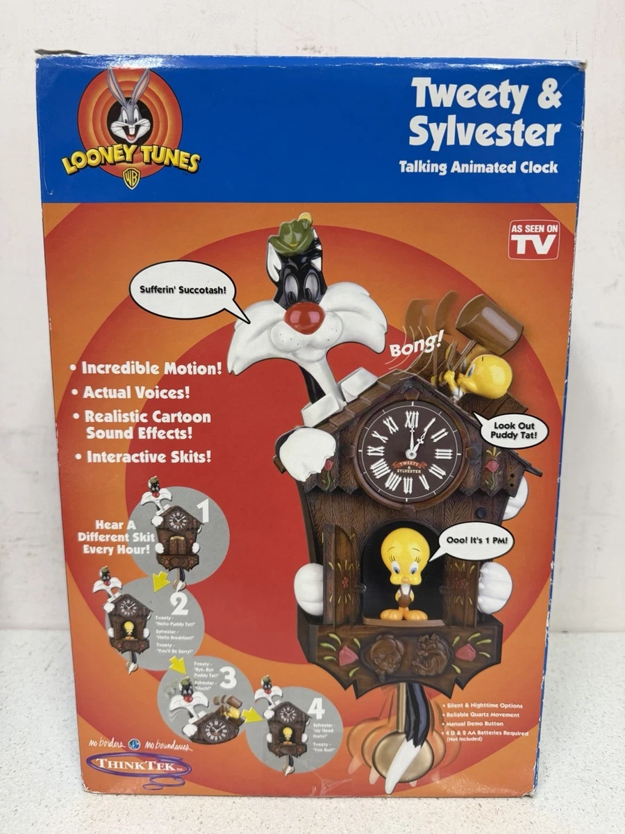 Tweety Sylvester Clock In Collectible Looney Tunes Items for sale
