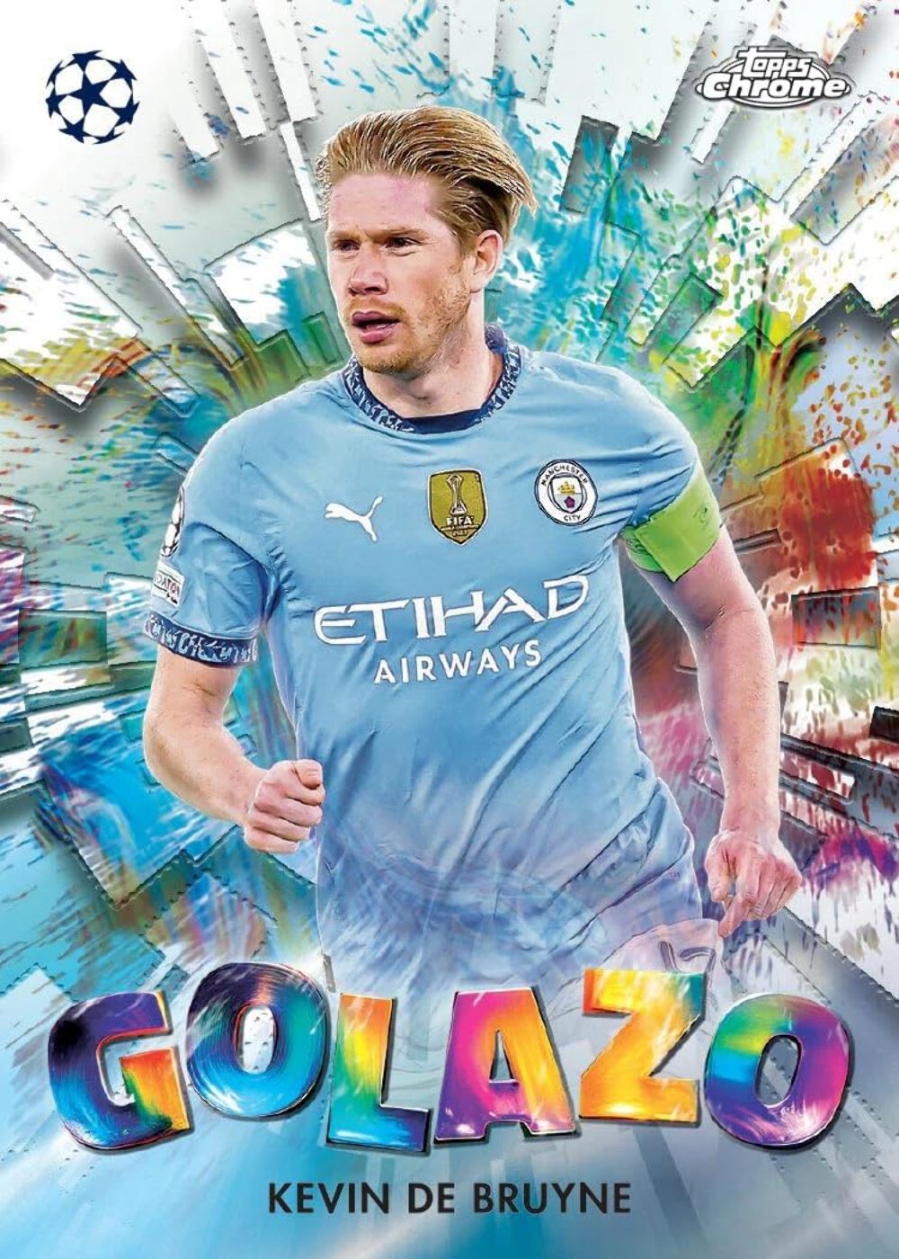 2024/25 Topps Chrome UEFA Club Competitions Soccer 7-Pack Blaster Box