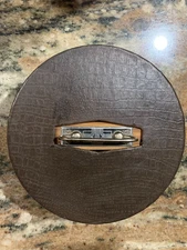 Vintage mcm 1950's  Alligator poker chip turntable caddy NICE!