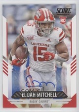 2021 Score Rookies Signatures Elijah Mitchell #381 Auto 5w7