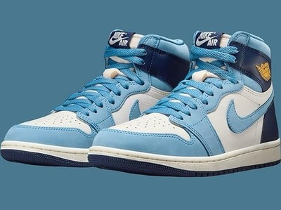 Nike Air Jordan 1 Retro High OG Shoes First in Flight Light Blue 10.5 11 11.5 12