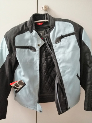 IXS Damen Motorrad Roller Jacke Grösse DM / 36 Schwarz Bleu. 
