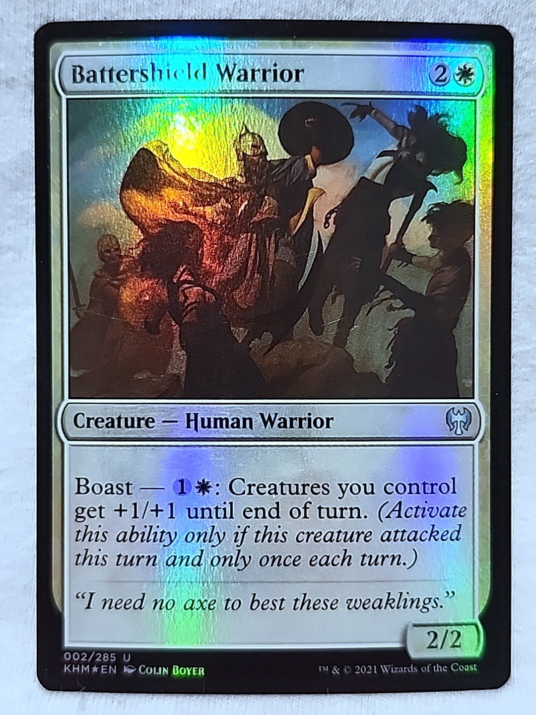 Battershield Warrior 002/285 Foil Uncommon Kaldheim
