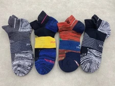 4 Pairs Bombas Multicolor Socks Men All-Purpose Performance Ankle Socks Size L