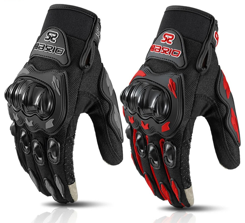 Gants Moto Tactiles avec Revêtement Anti-Dérapant pour Grip Scooter