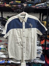 Y2K Harley Davidson Mechanic Embroidered Button Up Shirt Size Medium