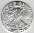 2021  W AMERICAN EAGLE .999 FINE SILVER DOLLAR COIN 1oz. $1  TYPE 2