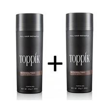 2 x TOPPIK 55 g . Hair Fibers - thickener loss concealer Microhairs