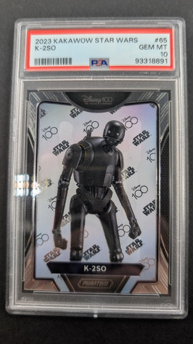 2023 Kakawow Phantom Disney 100 Star Wars PS-B-65 K-2S0 Base PSA 10 Pop 1 - Picture 1 of 2