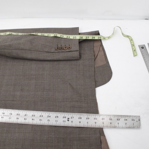 Armani collezioni sport coat men's 42R three button front plaid wool Italy Made - Picture 6 of 13