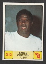 FIGURINE STICKERS PANINI CHAMPIONS OF SPORT 1968-69 N.313 EMILE GRIFFITH