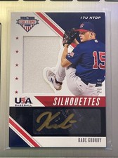 2020 STARS AND STRIPES USA NATIONAL TEAM KADE GRUNDY JERSEY AUTO 21/44 #USJ-KG