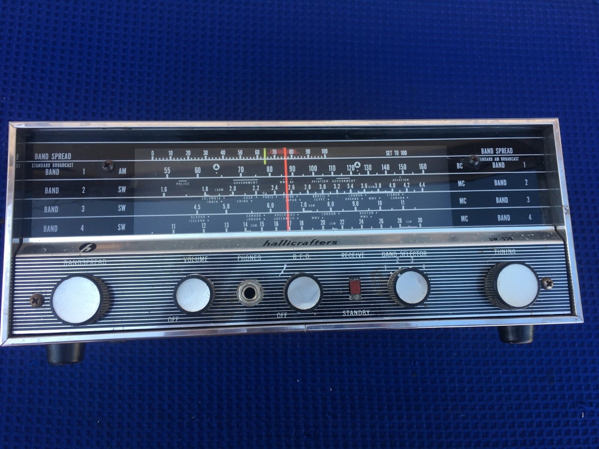 Hallicrafters sw-500 短波　受信機　ジャンク Hallicrafters SW-500 Tube Shortwave Radio Works | eBay