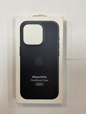 OEM Apple Fine Woven MagSafe Case For iPhone 15 Pro - Black | eBay