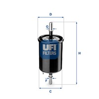 UFI Kraftstofffilter Passend FüR Chevrolet Matiz Daewoo