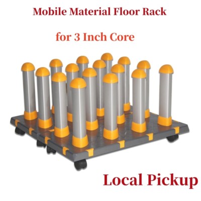 Detachable Free Assembly Mobile Material Floor Rack with 2 Modules Local Pickup