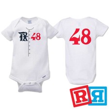 Jacob deGrom Rangers City Connect Baseball Gerber Baby Onesie® Cotton Bodysuit