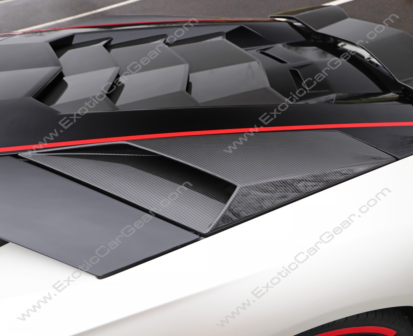 Lamborghini Aventador Carbon Fiber SV Style Large Engine Intake Panels