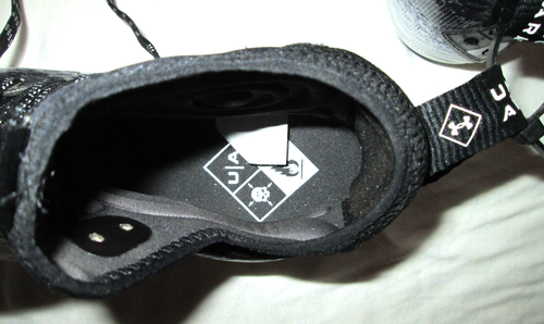 Under Armour Spotlight Lux MC 2.0 Football Cleats Mens Sz 9.5-New W/O Box-BLK/WH - Picture 7 of 8