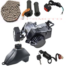 49cc 2-stroke Pull Start Engine Motor for Pocket Moped Bike Go Kart Scooters ATV