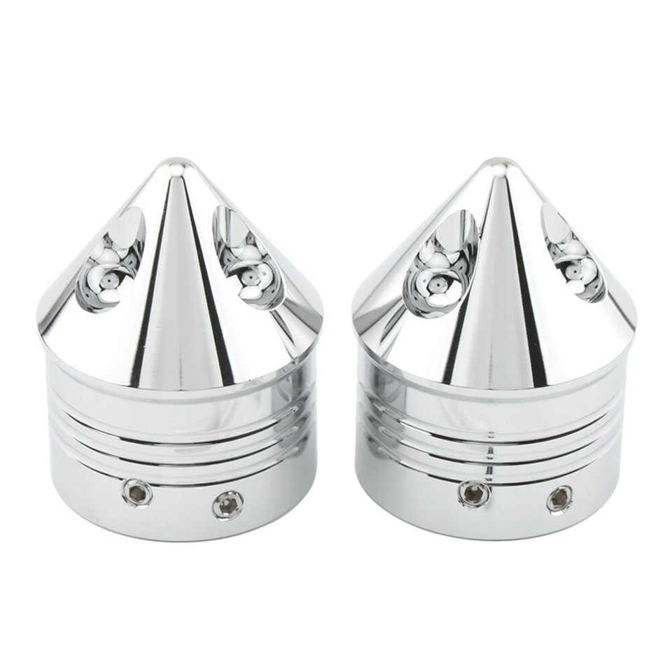 Front Wheel Axle Nut Cover Cap For Harley Touring Road Glide Dyna