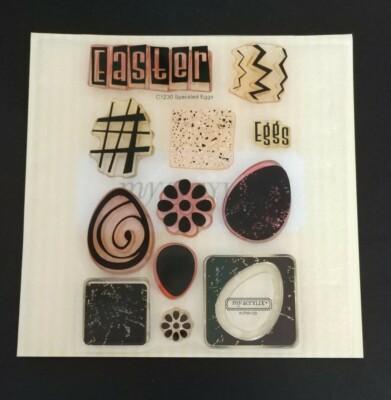 Close To My Heart CTMH My Acrylix Speckled Eggs C1230 Used Stamp