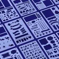 4 7" pet bullet journal stencil Planner Drawing Craft for Notebook 10pcs/set