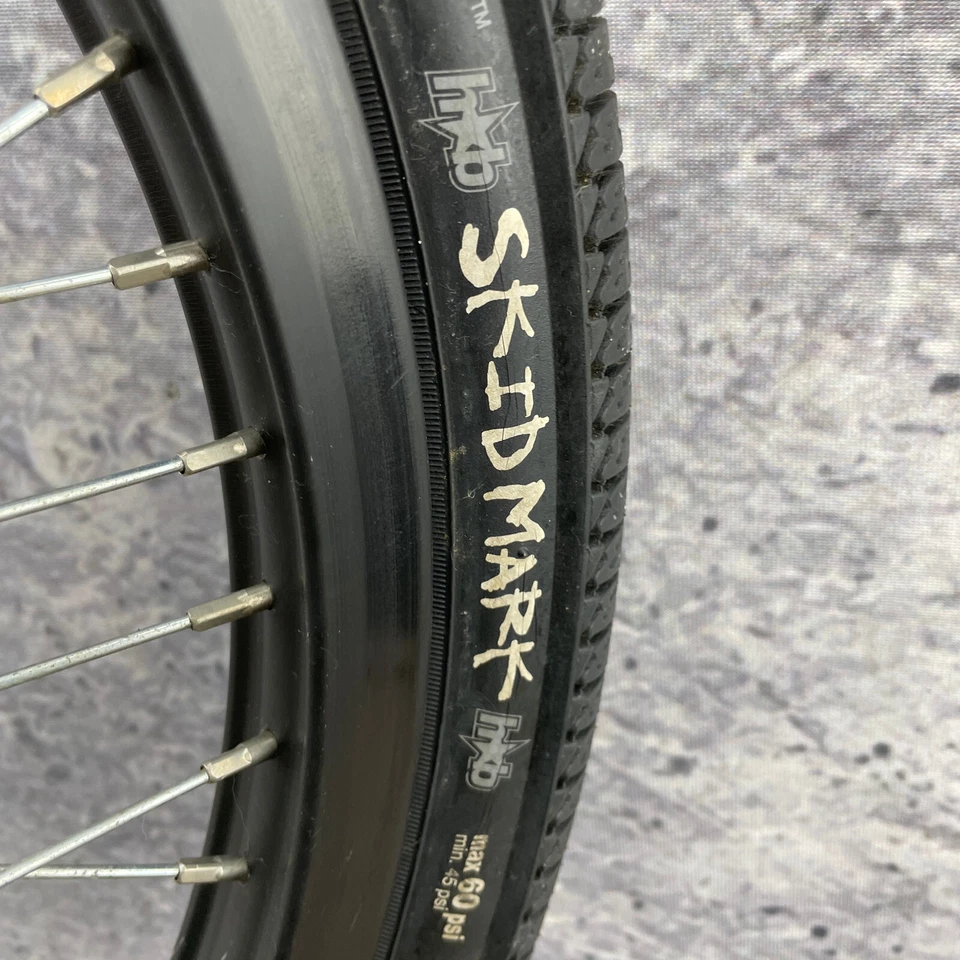 Rueda delantera BMX 14 mm 20" Hoffman Skidmark 48h Jalco SCF Freestyle 48 orificios llanta Foto 2 de 4