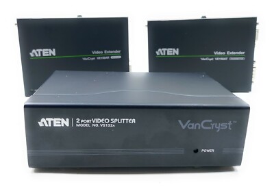 Cat5e Video Extender Aten VE150A VGA Over Cat 5 Extender - Tot 150m, Ondersteunt 1280x1024 Resolutie, Voor Monitoren Op Afstand Industriële Toepassingen