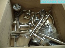 QTY 15 LBS: Mixed Lot Of Bathroom Hardware And Parts Many Types and Styles