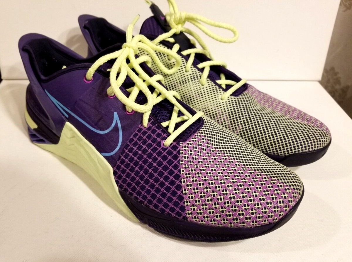 Size 13 - Nike Metcon 8 FlyEase AMP Court Purple Barely Volt 