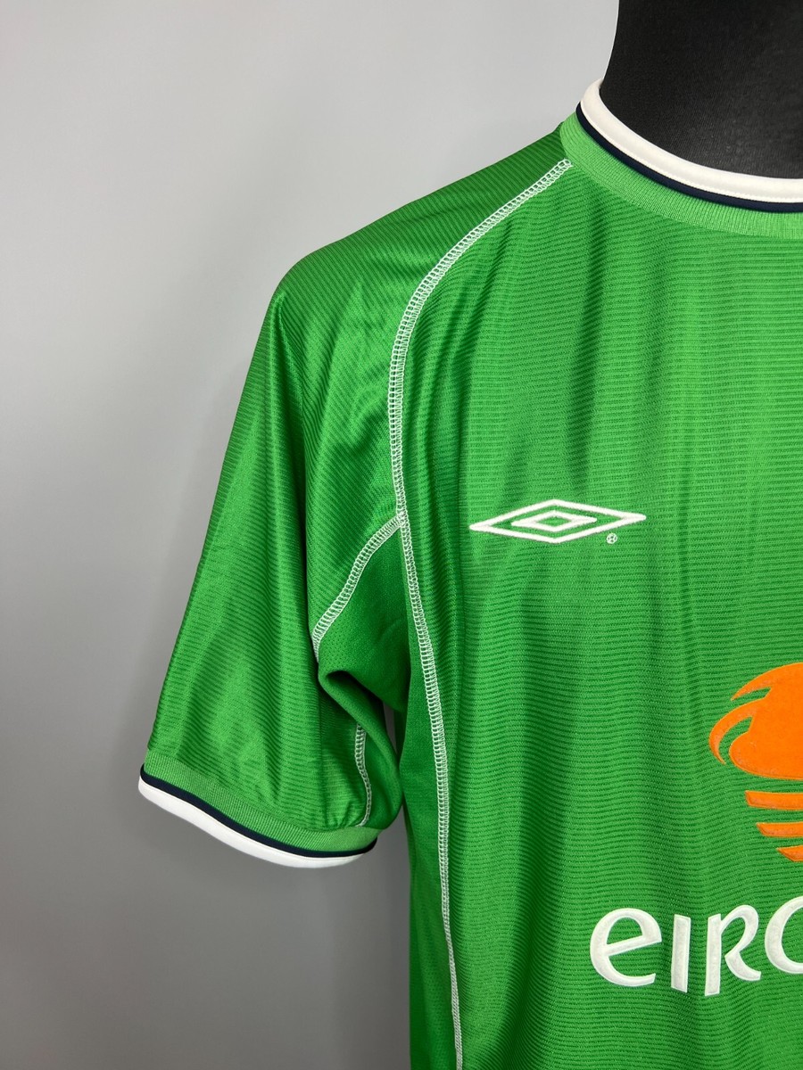 REPUBLIC OF IRELAND 2001 2003 HOME SHIRT FOOTBALL SOCCER