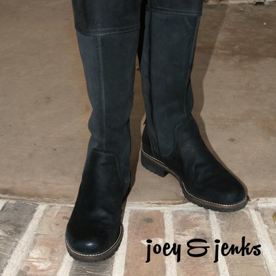 ecco black knee high boots
