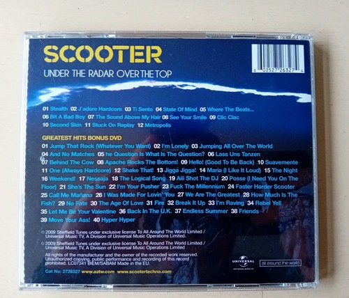 Scooter Under The Radar Over The Top CD DVD Set ** Never Been Played - Imagen 2 de 5