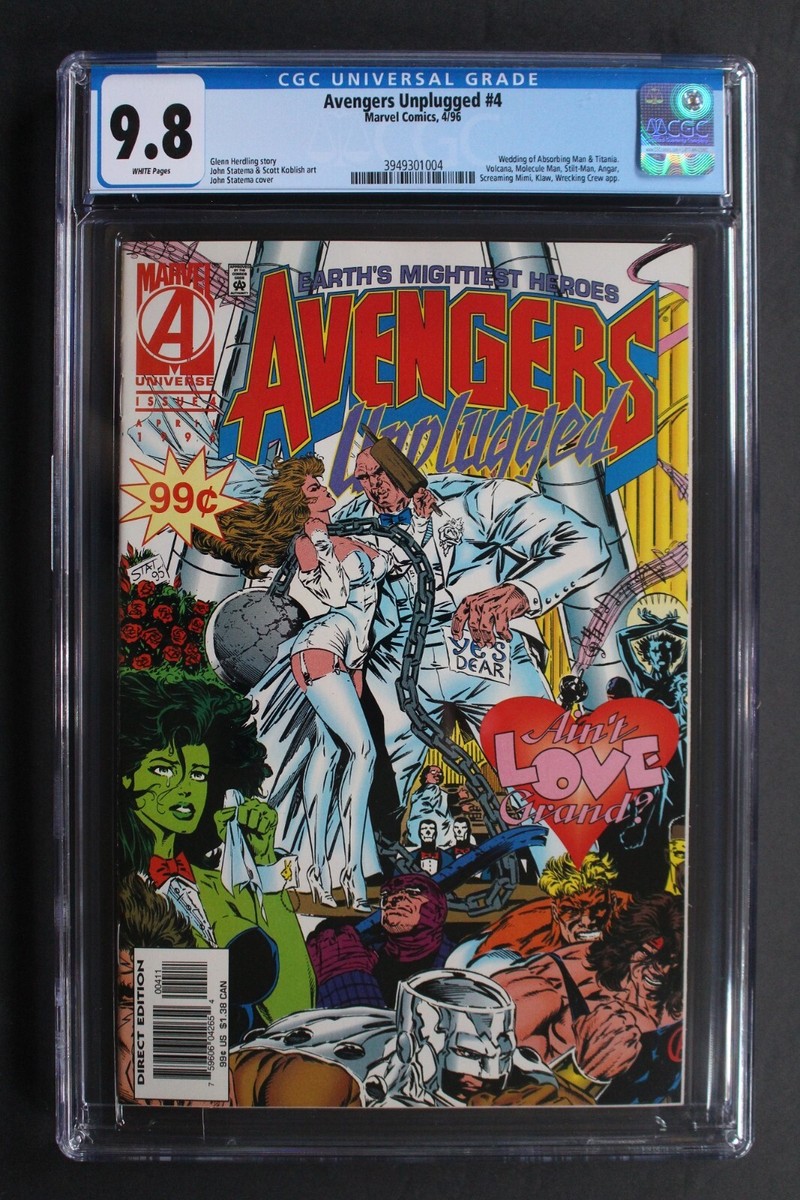 AVENGERS UNPLUGGED #4 Titania Absorbing Man Wedding 1996 AVENGERS UNPLUGGED #4 Titania Absorbing Man Wedding 1996