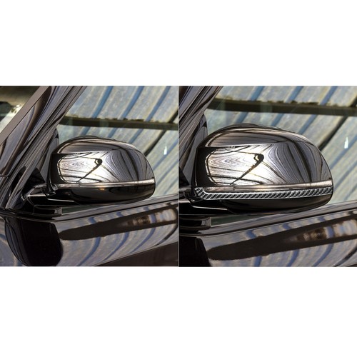 Carbon Fiber Side Rearview Mirror Strip Trim For BMW X5 F15 X6 F16 14-18 F25 F26 - Picture 2 of 12