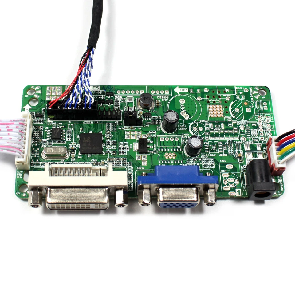 Scheda controller LCD DVI VGA per LCD 15" LTM150XH-L06 LQ150X1LW71N 1024x768 - Immagine 4 di 4