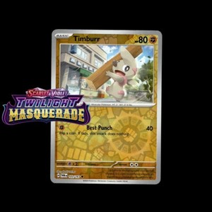 timburr pokemon card value (62/101) [Black & White: Noble Victories] Fighting Colorless Timburr Pokemon 2011 card used,