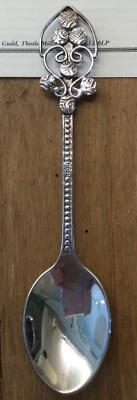 SILVER PLATED TEASPOON. ART NOUVEAU SPOON with delicate detail on the handle. - Image 1 of 4
