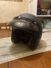 Harssidanzar Retro Motorcycle Helmet 3/4 Open Face Helmet DOT Vintage Style M/W