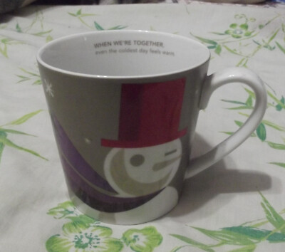 NEW 2011 STARBUCKS WHEN WE'RE TOGETHER SNOWMAN COFFEE MUG