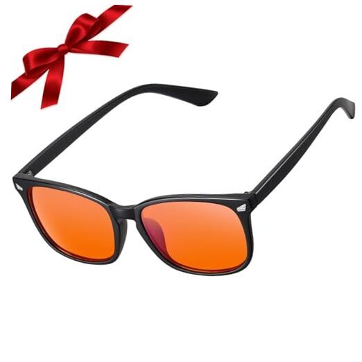 Blue Light Blocking Gaming Glasses ESports Computer Gamer Glasses Black Amber