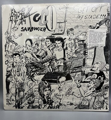 Maggot Sandwich - Get Off The Stage (1987 Vinyl Record) Punk Thrash Sealed
