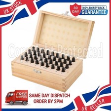 36PC 3MM LETTER NUMBER STAMP METAL SECURITY POSTCODE PUNCH MARKING SET MARKER