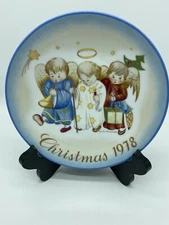 HEAVENLY TRIO 1978 Hummel Christmas Plate Sister Berta Hummel Schmid EUC