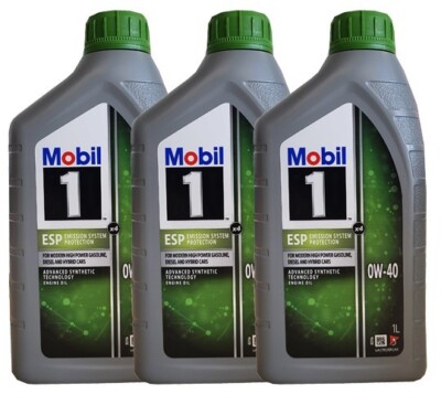 Mobil 1 ESP X4 0W 40 MB-229.52 Porsche C40 ACEA C3 3x 1 Liter Motoröl