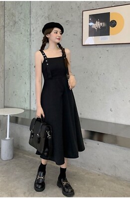 Yusha Black Sleveless Off Shoulder MIDI Dress size XL Appr 14-16 UK, New