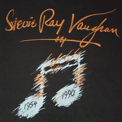 Vtg 1990s Stevie Ray Vaughan 1954-90 Tribute L Brockum Shirt. Long Way From Home - Picture 5 of 9